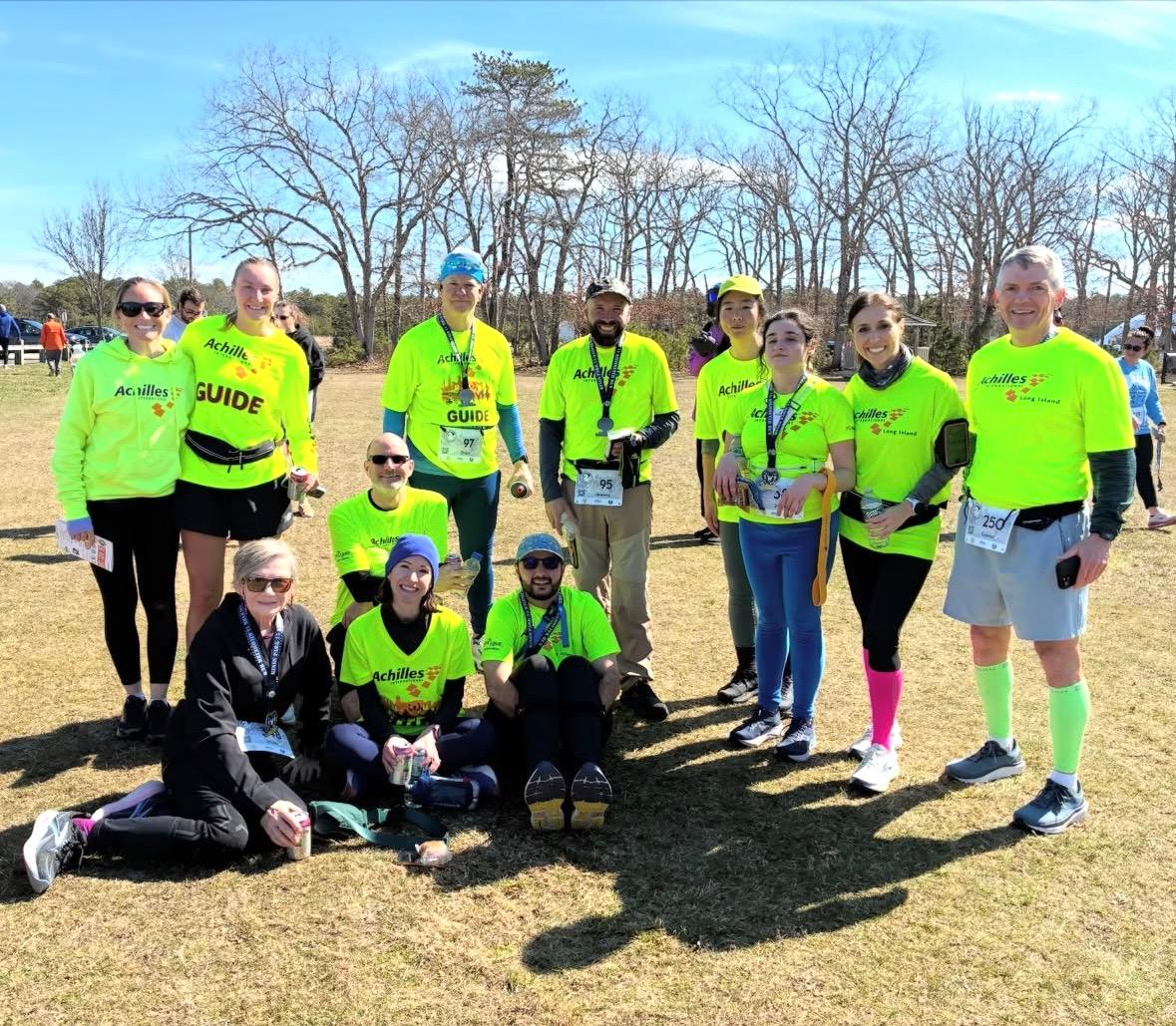 Achilles group photo before the race