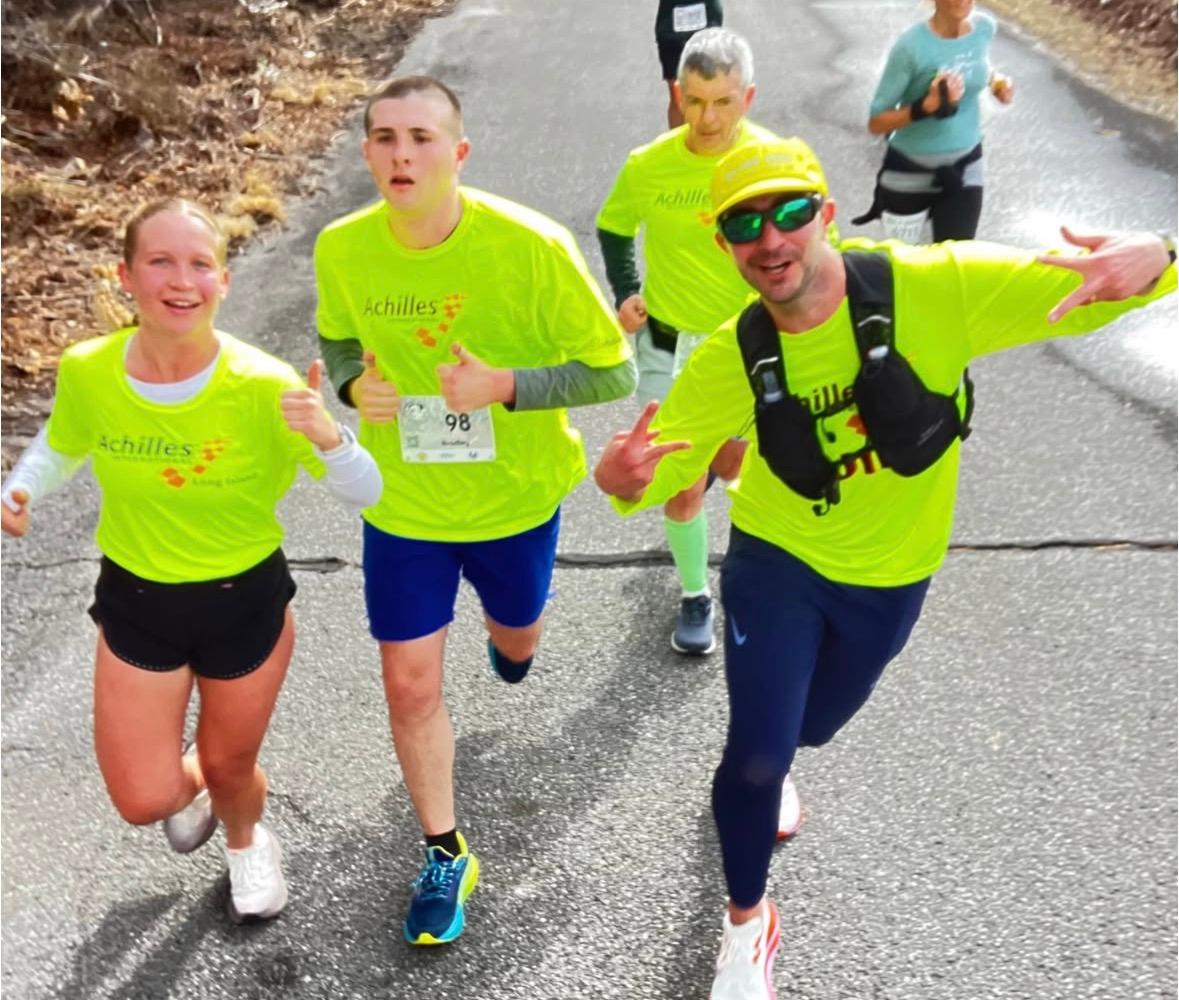 Bradley and Chris take a selfie during the race